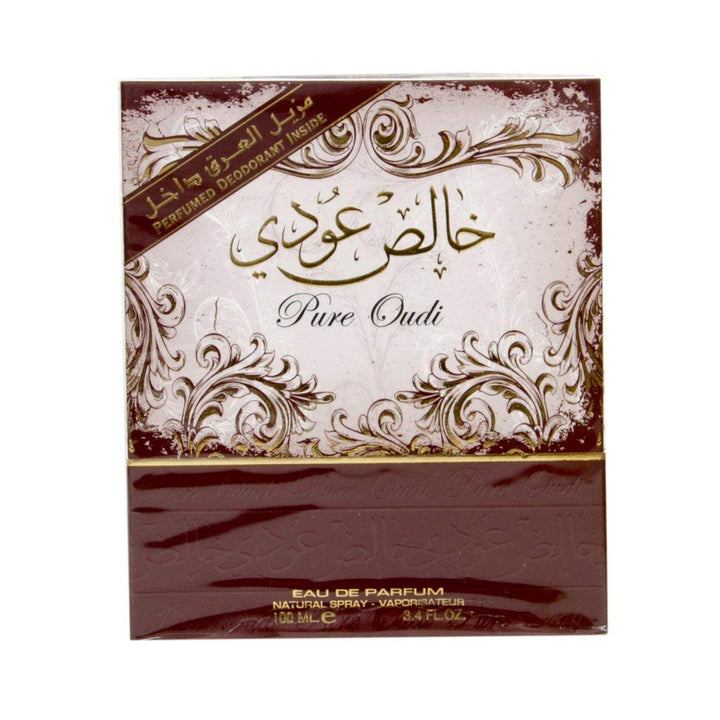 PURE OUDI KHALIS EAU DE PARFUM by Lattafa Perfumes, 100ml - lutfi.sg