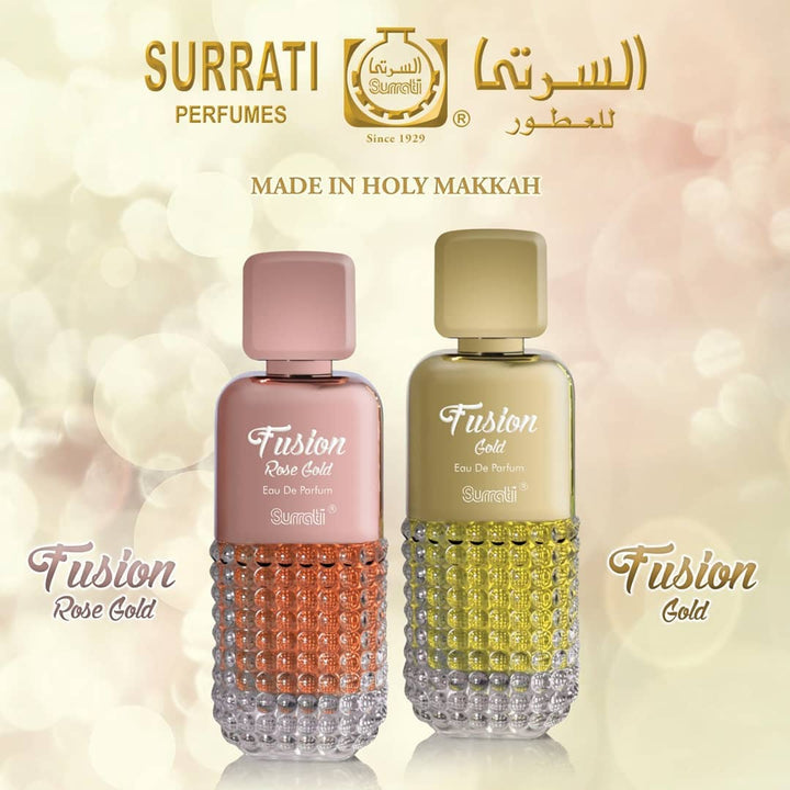 FUSION ROSE GOLD Eau De Parfum by Surrati, 100 ml - lutfi.sg