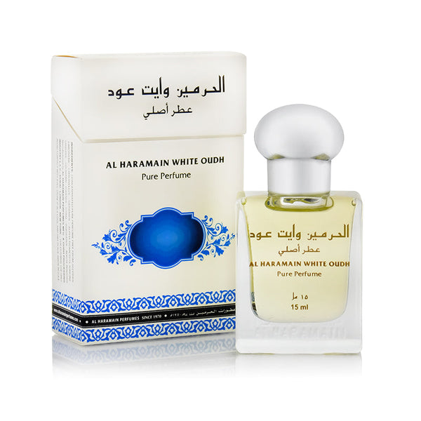 WHITE OUDH Pure Perfume by Al Haramain, 15 ml - lutfi.sg