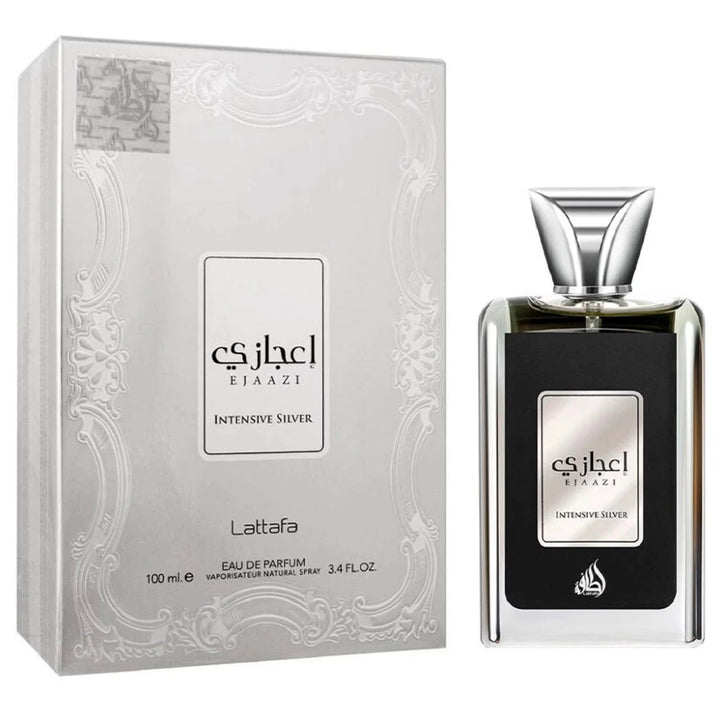 EJAAZI INTENSIVE SILVER EDP by Lattafa Perfumes, 100 ml - lutfi.sg