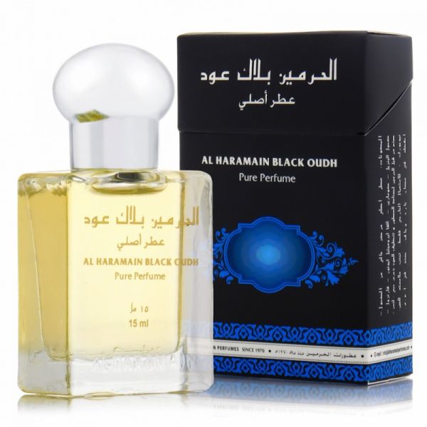 BLACK OUDH Pure Perfume by Al Haramain, 15 ml - lutfi.sg