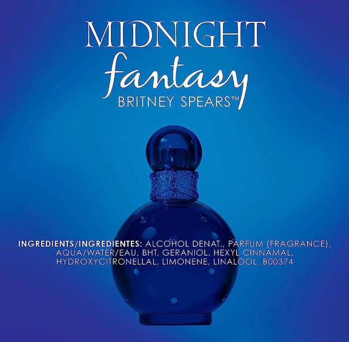 MIDNIGHT FANTASY Eau De Parfum Spray for Women by Britney Spears, 100ml - lutfi.sg