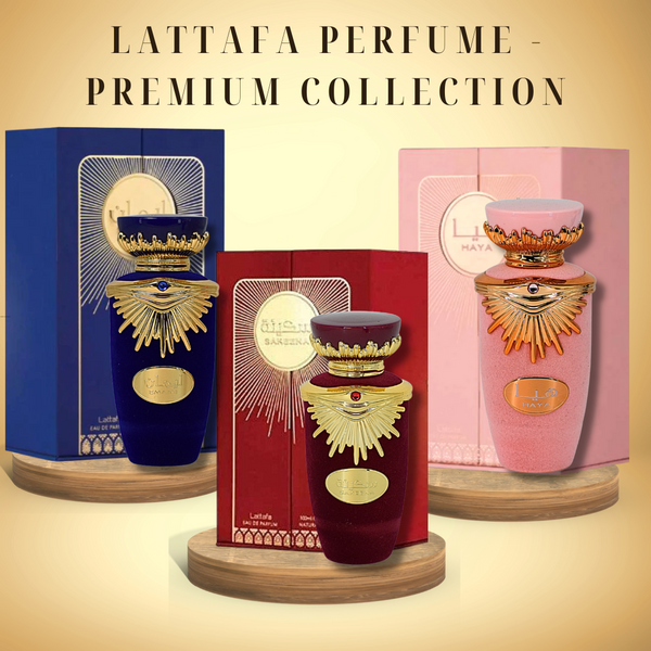 [BUNDLE 3 PCS MIX] HAYA, SAKEENA & EMAAN PREMIUM Collection EDP 100ml by Lattafa Perfumes - lutfi.sg