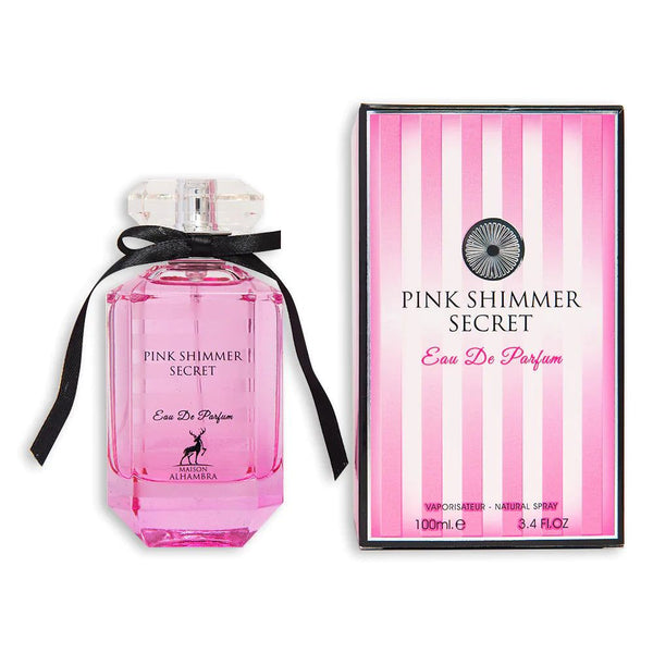 PINK SHIMMER SECRET, Eau De Parfum by Maison Alhambra, 100ml - lutfi.sg