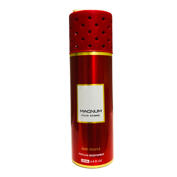 MAGNUM OUD ROUGE Perfume Body Spray for Men By Armaf, 200ml - lutfi.sg